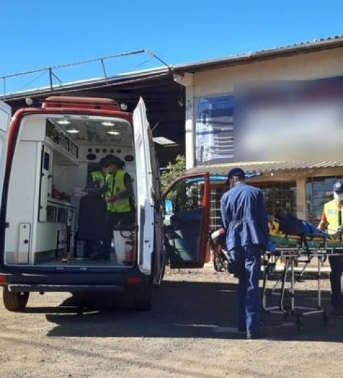Disco de corte atinge peito de trabalhador no Oeste Catarinense.