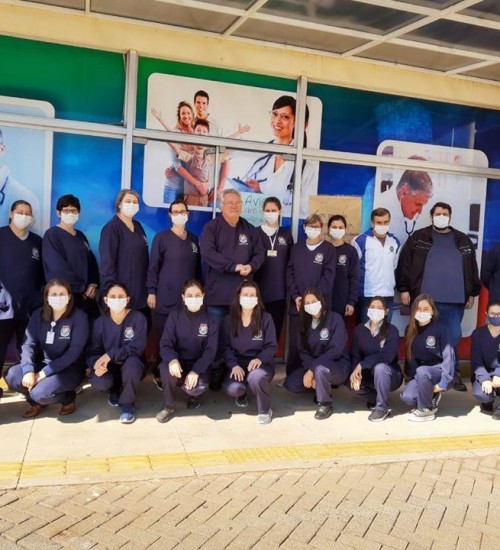 Equipe de Saúde de Itatiba do Sul recebe novo uniforme.