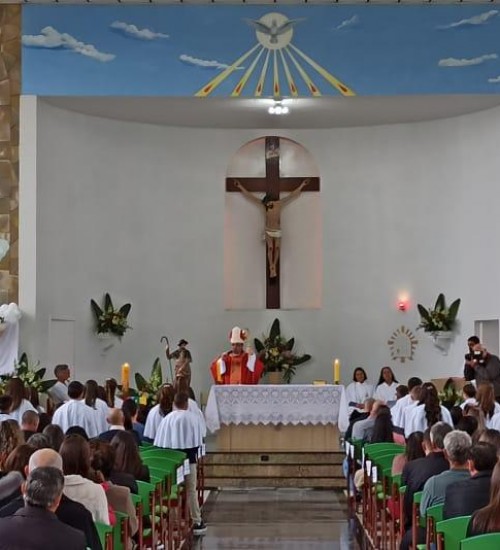 Final de semana de festa na matriz São Roque em Itatiba do Sul.