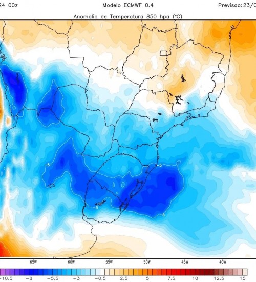 Massa de ar frio define o tempo na semana.