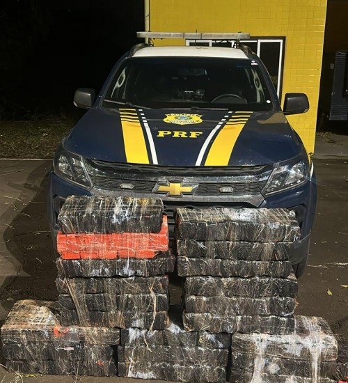 PRF e a PMRV apreendem mais de 220kg de maconha na Br-158 em Cunha Porã