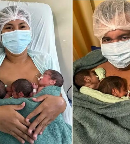 Mãe descobre trigêmeos na hora do parto, no Pará