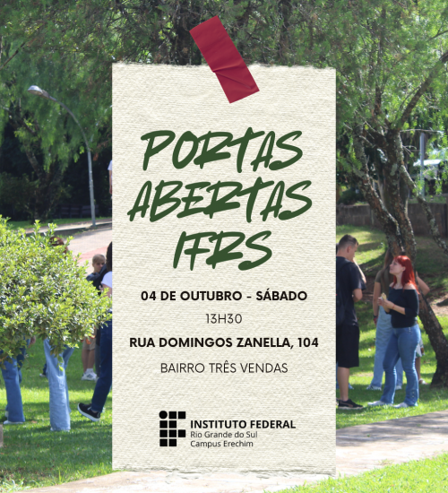 “Portas Abertas IFRS” recebe visitantes no dia 04 de outubro