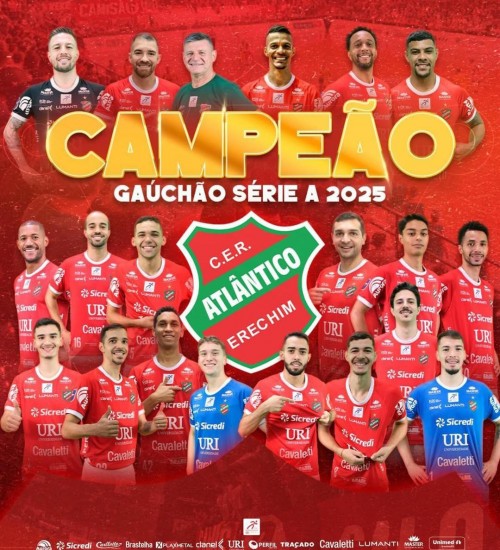 Atlântico vence Passo Fundo e é tricampeão gaúcho de futsal