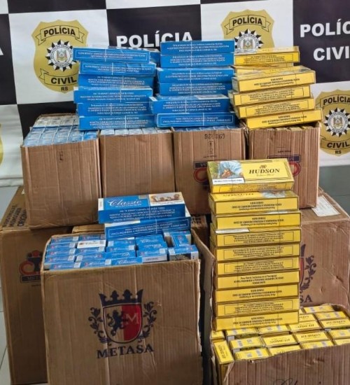 Polícia Civil realiza prisão e apreende carga de cigarros em Nonoai