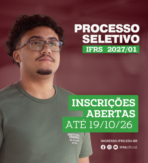 IFRS Campus Erechim oferece 390 vagas em processo seletivo