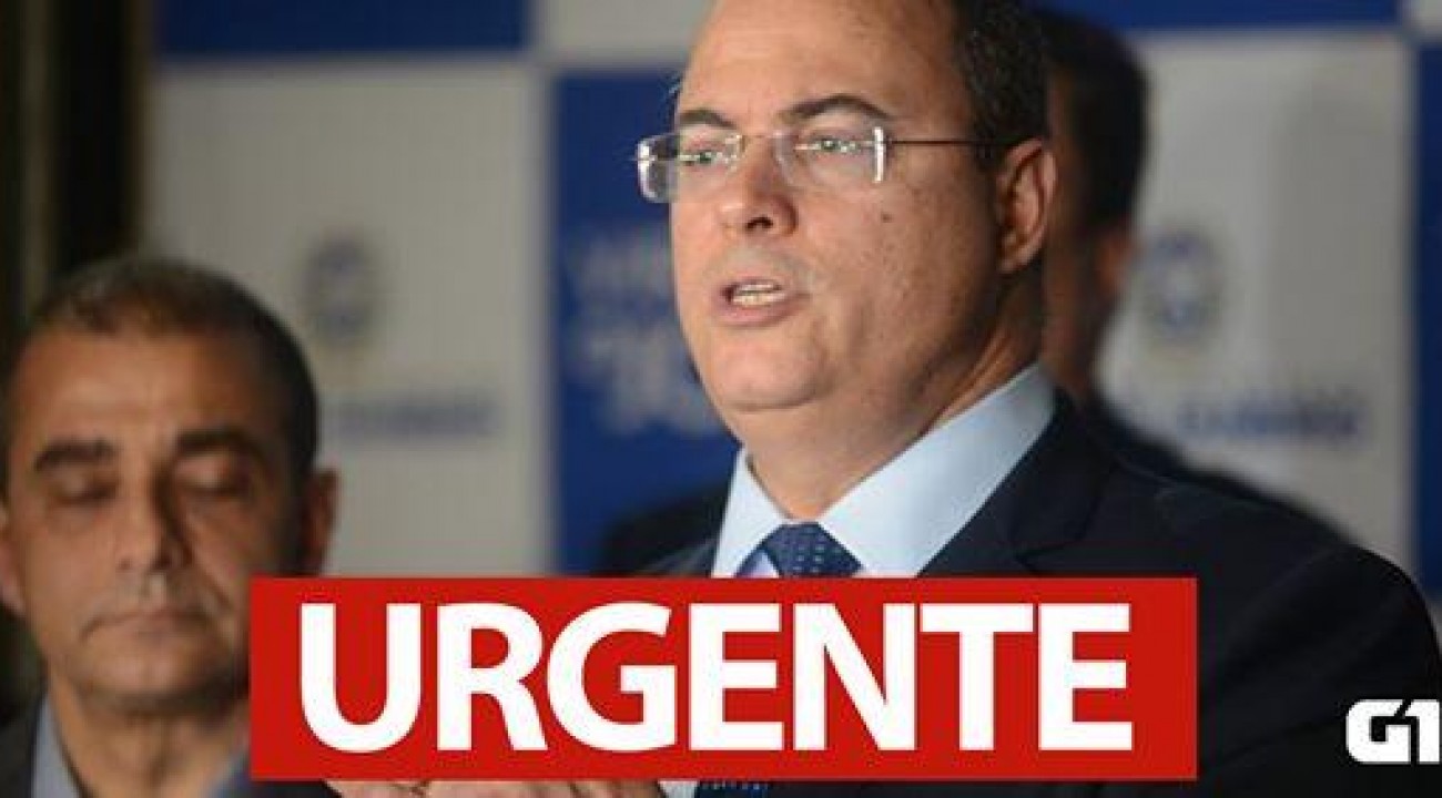 Governador do RJ testa positivo para Coronavírus.