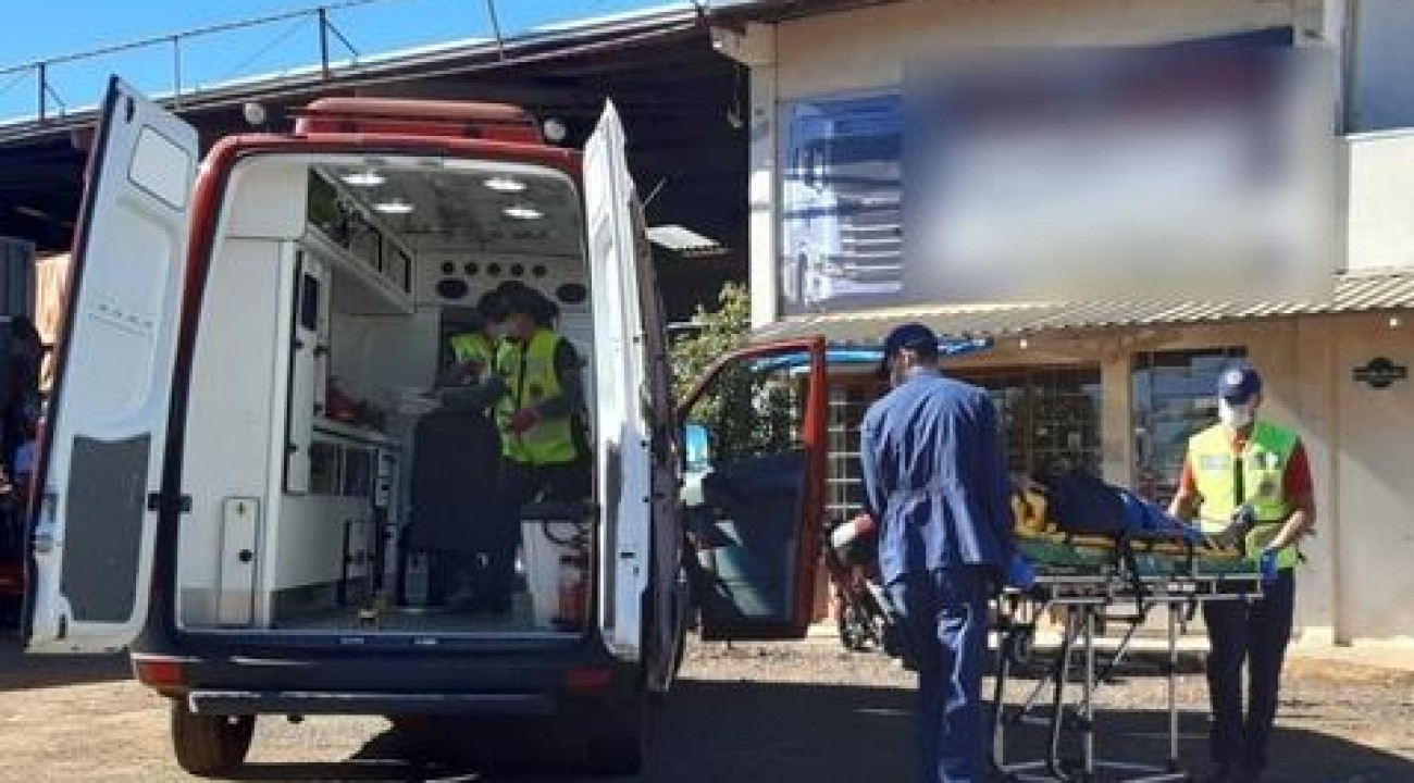 Disco de corte atinge peito de trabalhador no Oeste Catarinense.