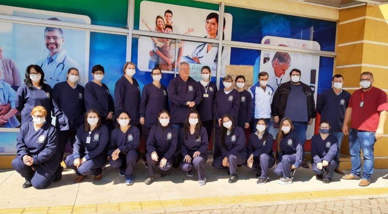Equipe de Saúde de Itatiba do Sul recebe novo uniforme.