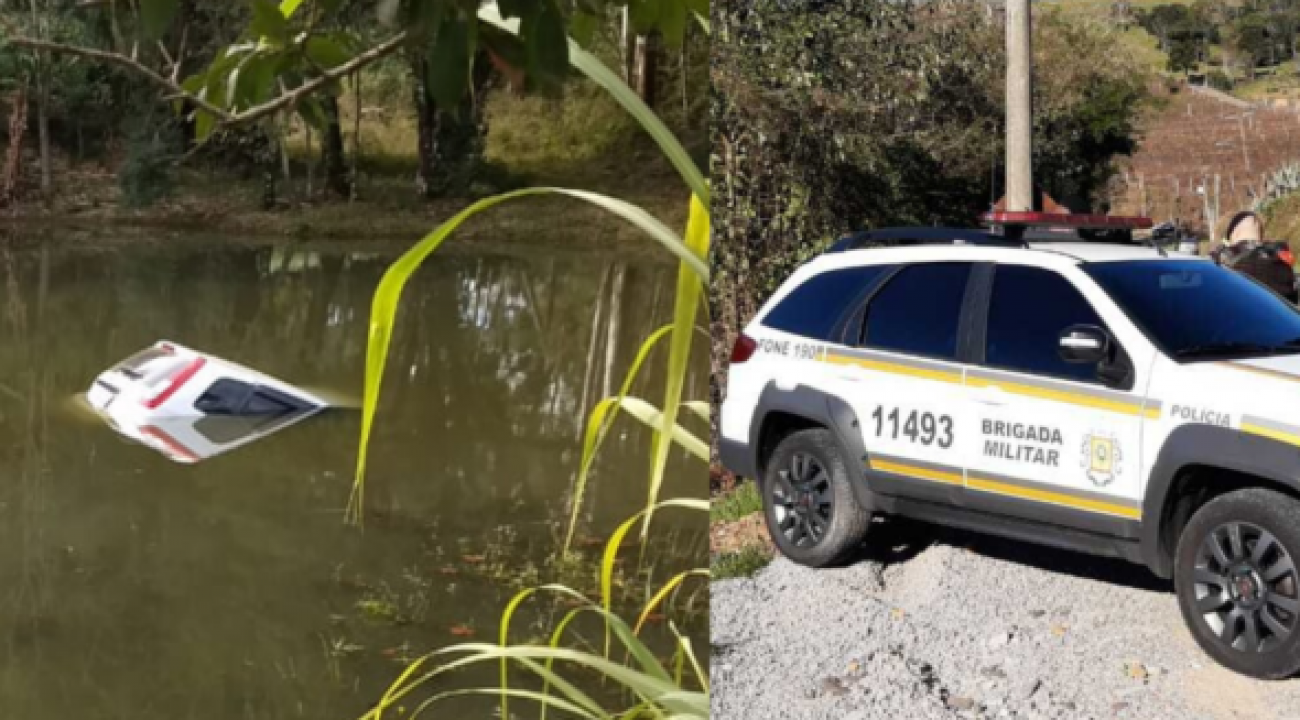 Após localizar carro, BM segue buscas a criminosos em Barão de Cotegipe.