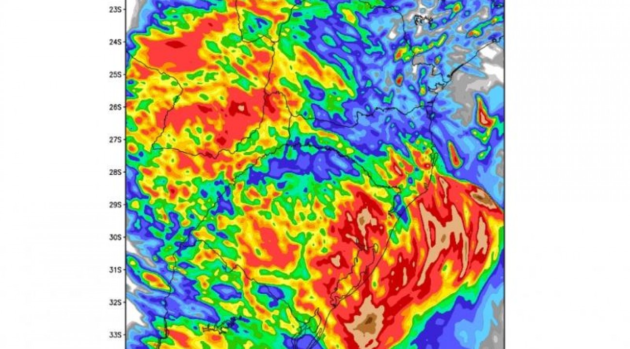Metsul alerta para temporais isolados no sul do Brasil.