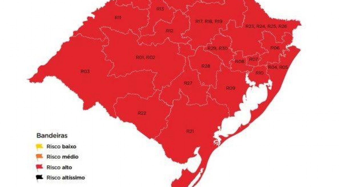 O Rio Grande do Sul se despede das bandeiras pretas.
