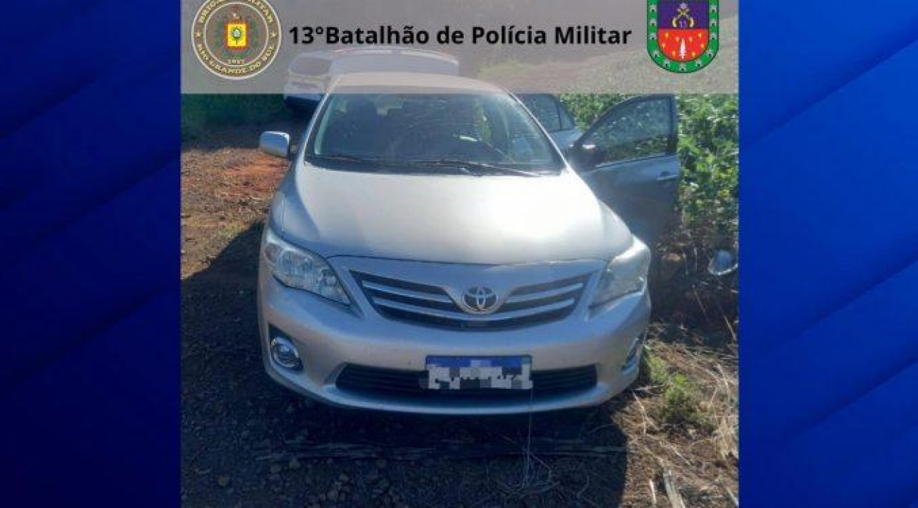ERVAL GRANDE: Ação rápida da BM recupera veículo furtado em Erechim.