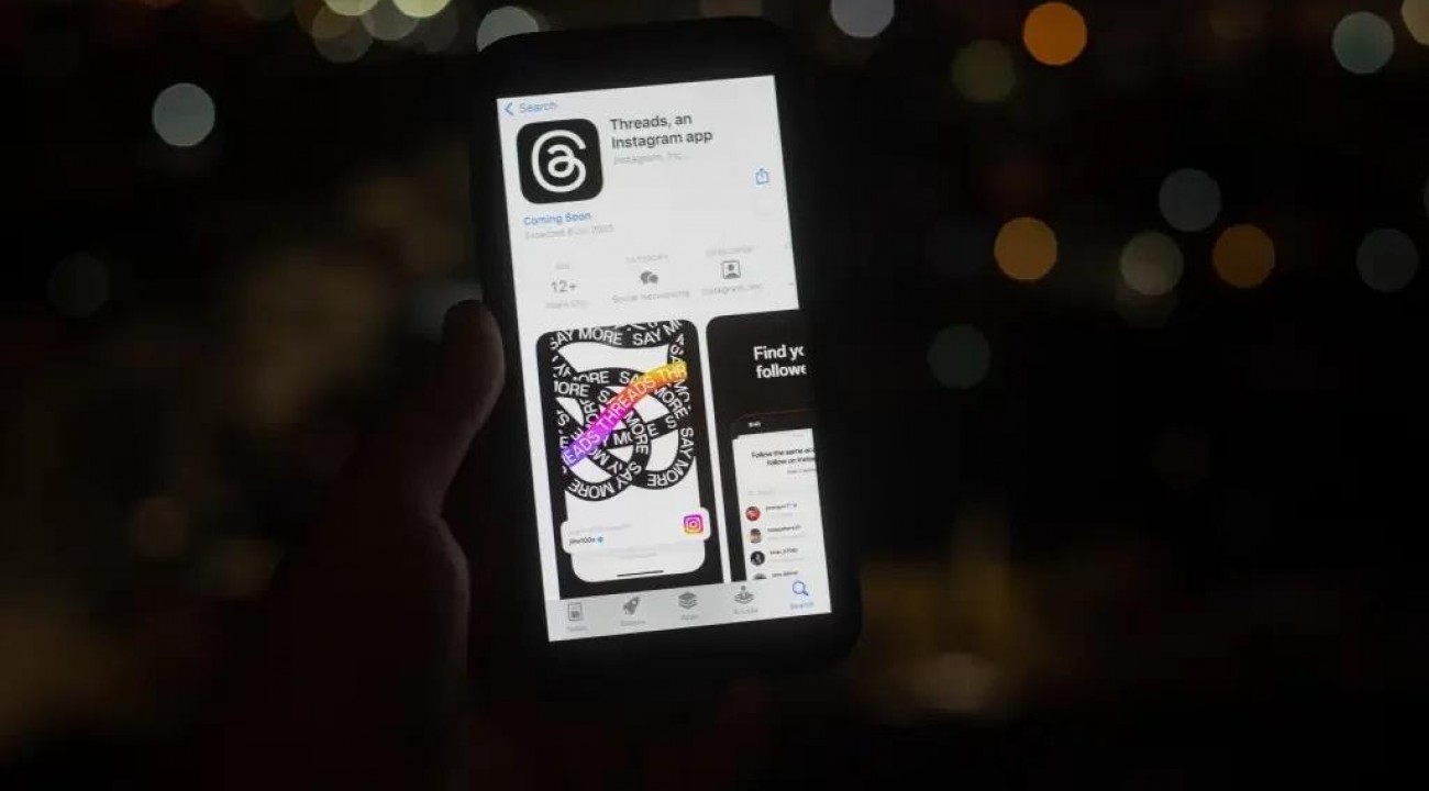 Threads, nova rede social da Meta, chega a 10 milhões de usuários.