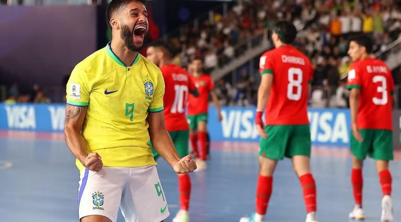 Brasil bate Marrocos e chega às semifinais da Copa do Mundo de Futsal