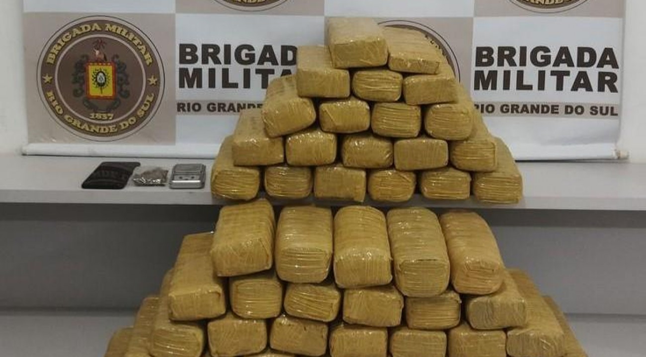Brigada Militar apreende 38 quilos de maconha em Erechim