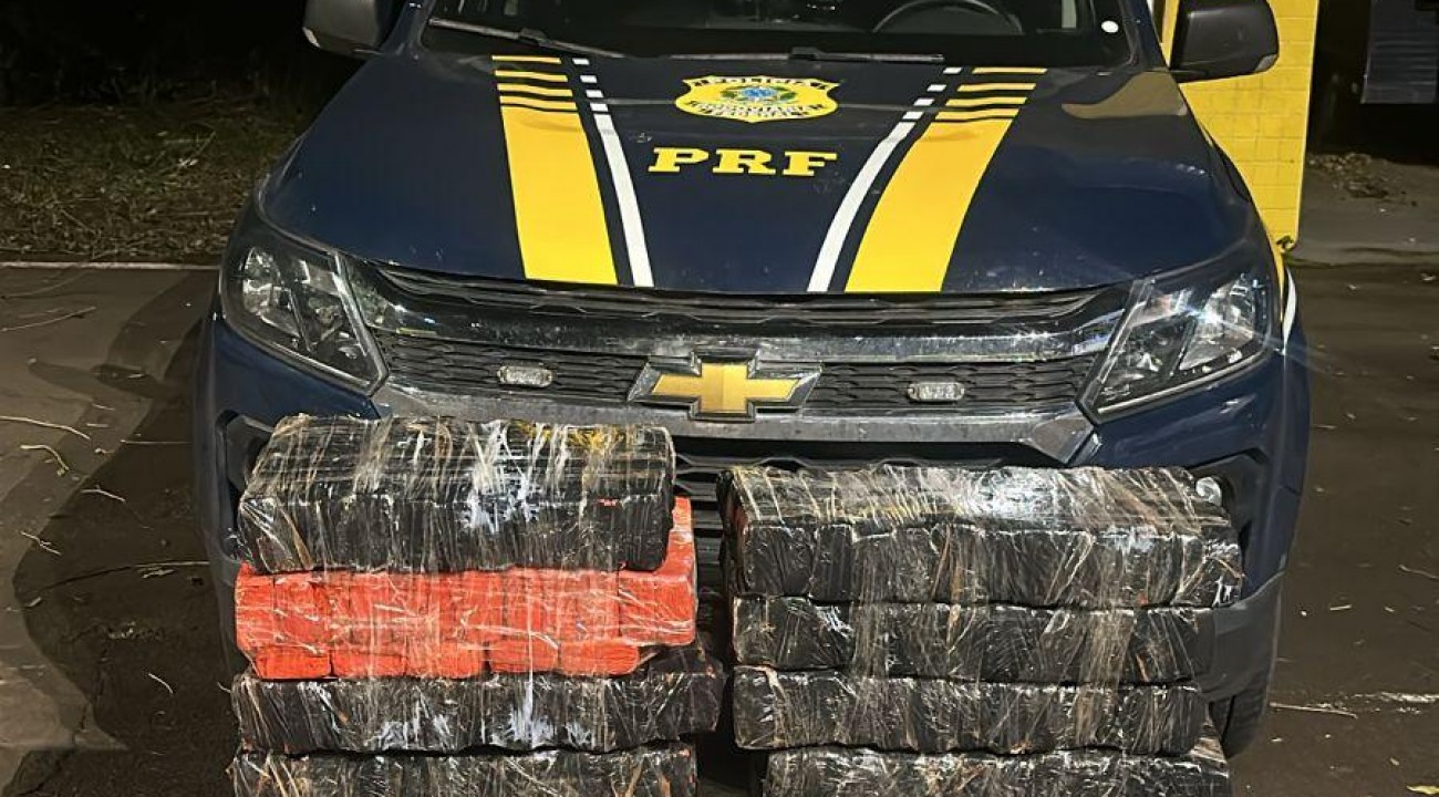 PRF e a PMRV apreendem mais de 220kg de maconha na Br-158 em Cunha Porã