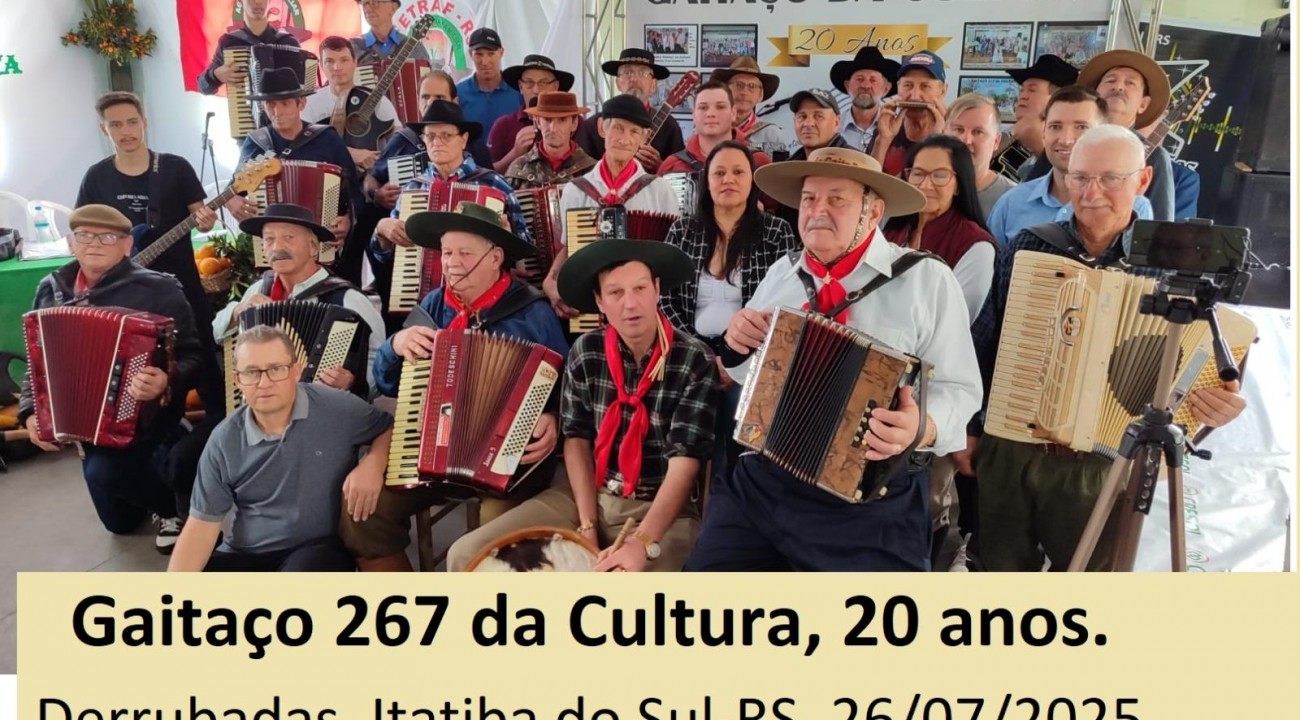 Gaitaço da Cultura celebra 20 anos de projeto.