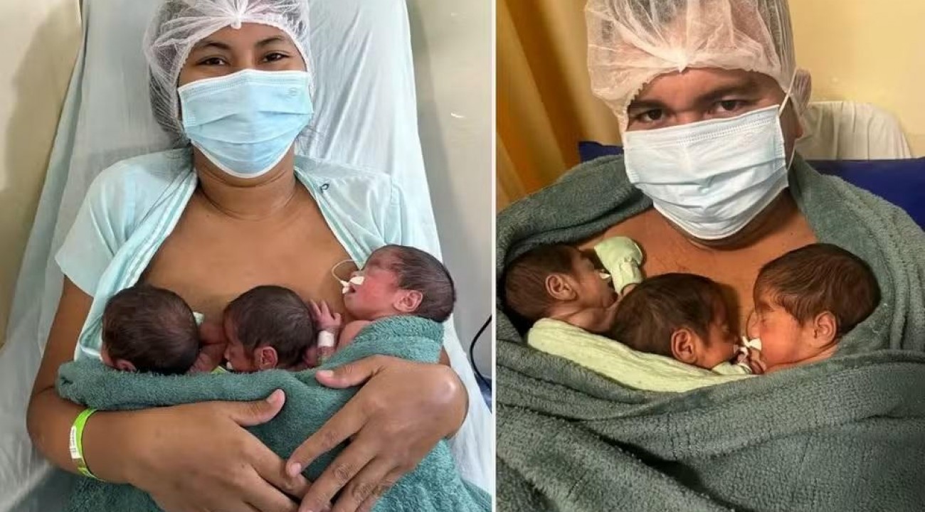 Mãe descobre trigêmeos na hora do parto, no Pará