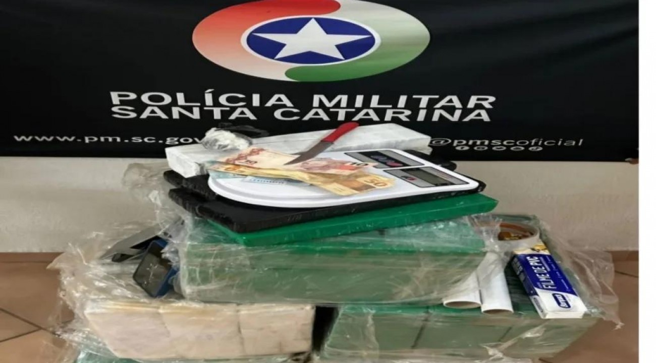 Polícia Militar apreende quase 100 quilos de maconha em Concórdia
