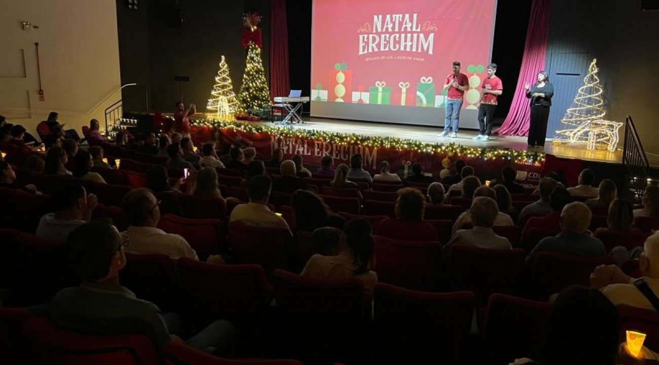 Erechim lança o Natal 2025 com o tema Brilhos de luz, laços de amor