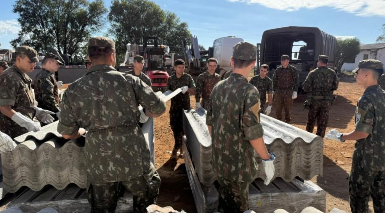 Exército prestando trabalho fundamental na recuperação de Erechim