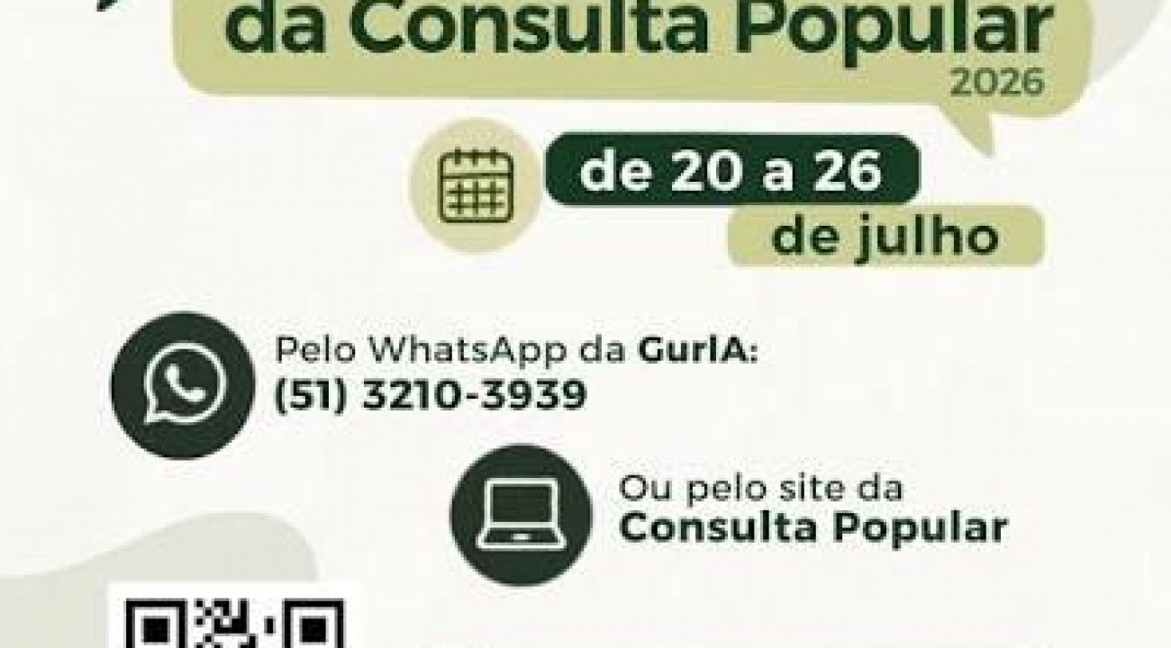 Em andamento votação da Consulta Popular 2026 no Rio Grande do Sul