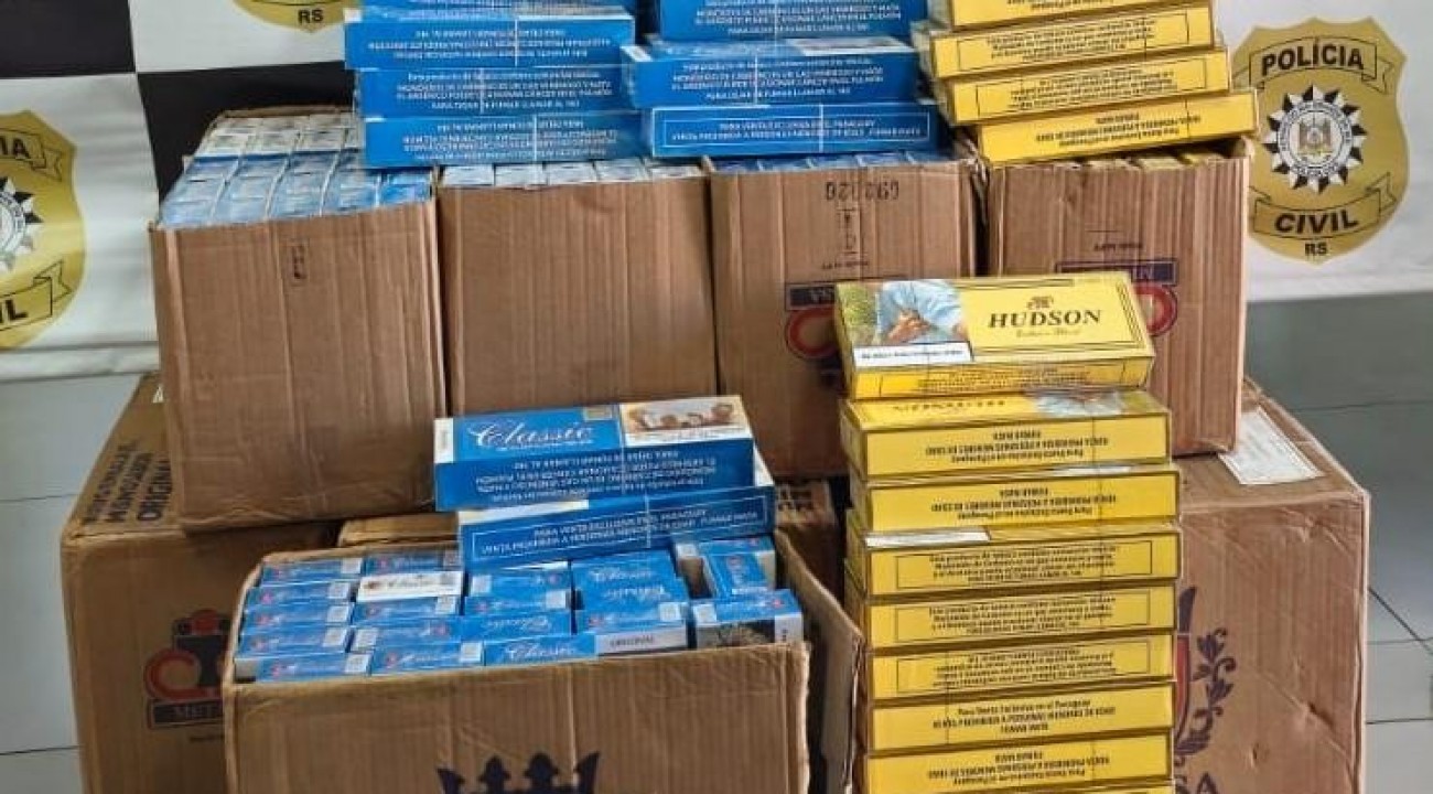 Polícia Civil realiza prisão e apreende carga de cigarros em Nonoai