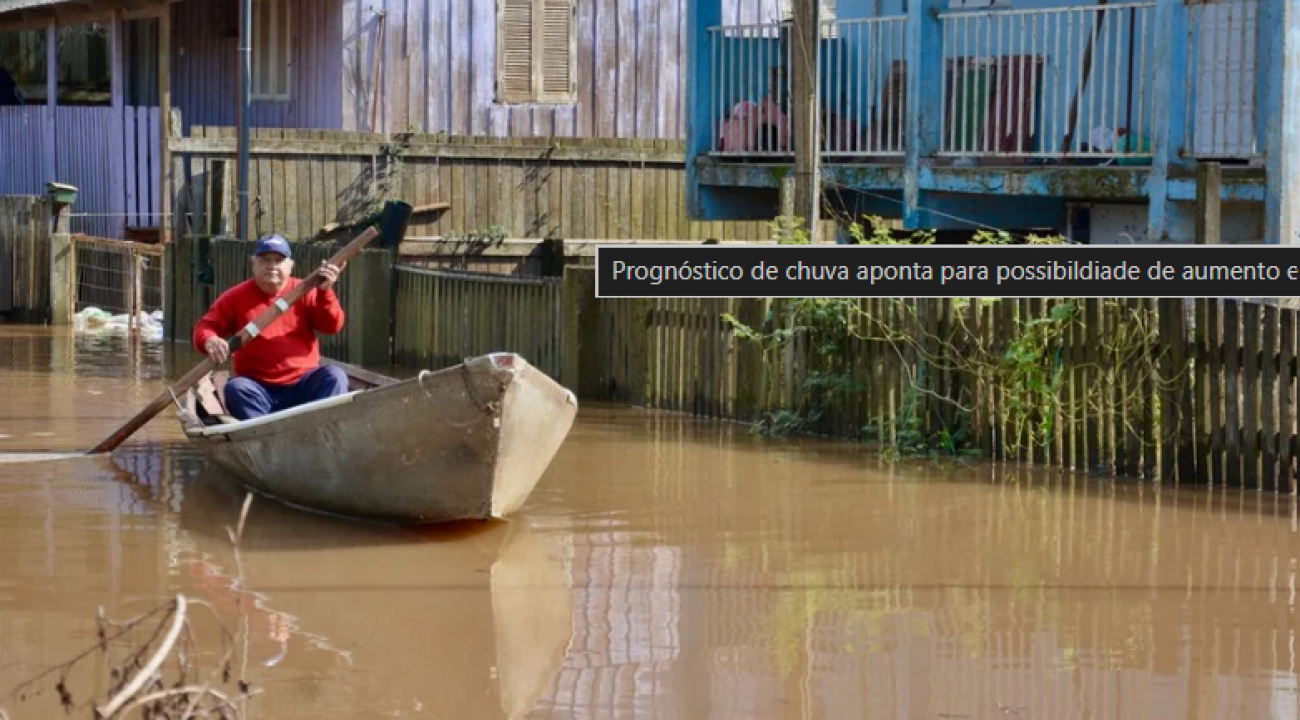 Próxima semana deve ter volumes elevados de chuva no Rio Grande do Sul