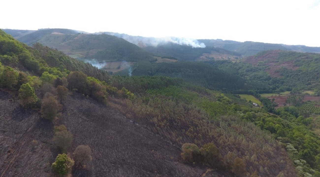 Municípios de Itatiba do Sul e Erval Grande sofrem com incêndios.
