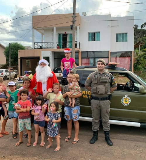 Brigada Militar de Erval Grande promove ação solidária de Natal.