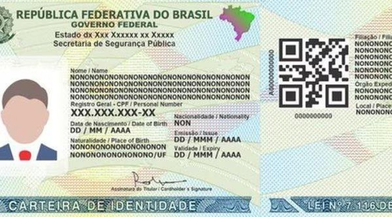Nova Carteira de Identidade Nacional começará a ser emitida em todos os estados na próxima semana.