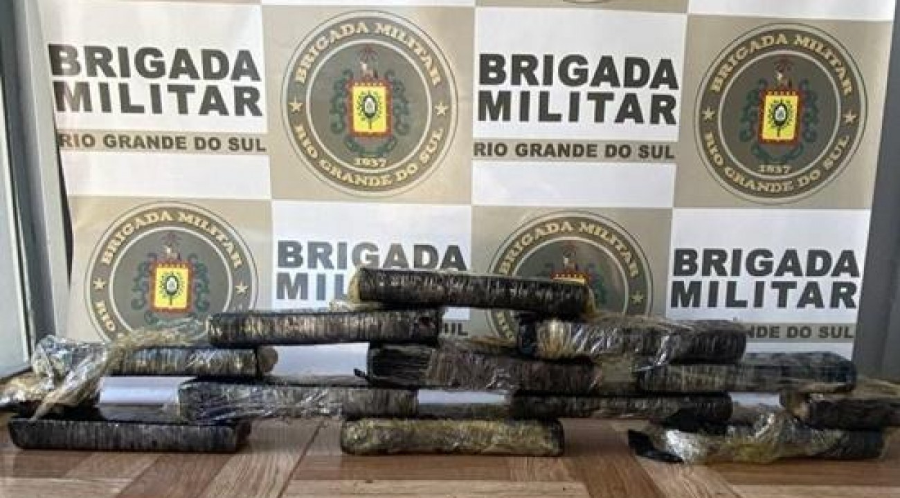 Brigada Militar apreende grande quantidade de drogas em Barão de Cotegipe.